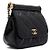 Chanel Mini Borsa a Spalla con Patta e Catena in Vernice Nero - vista 3