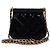 Chanel Mini Borsa a Spalla con Patta e Catena in Vernice Nero - vista 4