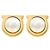 Salvatore Ferragamo Orecchini Gancini Pearl da donna D'oro - vista 3