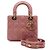 Borsa a spalla Lady Dior Small My ABC Tote Bag in pelle d'agnello rosa