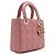 Borsa a spalla Lady Dior Small My ABC Tote Bag in pelle d'agnello rosa - vista 3
