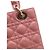 Borsa a spalla Lady Dior Small My ABC Tote Bag in pelle d'agnello rosa - vista 9