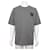 Hermès Gray Cotton Leather Patch Men's Short Sleeve T-Shirt Brown  - view 1