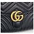 Clutch Gucci Marmont Matelassé Nero - vista 3