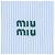Miu Miu Camisa de popeline com micro-riscas Branco - vista 4
