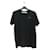 Off White Besticktes Kurzarm-Top für Damen Schwarz
