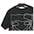 Off White Besticktes Kurzarm-Top für Damen Schwarz - Ansicht 4