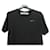 Off White Besticktes Kurzarm-Top für Damen Schwarz - Ansicht 6