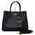 Prada Gold Logo Saffiano Double Medium Tote Bag und Schultertasche