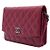 Chanel Borsa a tracolla WOC Wallet on Chain in vernice rosa con catena logo tono argento - vista 2