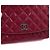 Chanel Borsa a tracolla WOC Wallet on Chain in vernice rosa con catena logo tono argento - vista 9