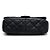 Chanel Borsa a tracolla e borsa a spalla con patta CC in pelle nera e tono oro Season Nero - vista 8