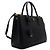 Prada Borsa Tote e Borsa a Tracolla Double Zip Galleria Saffiano Lux Nera Nero - vista 3
