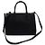 Prada Borsa Tote e Borsa a Tracolla Double Zip Galleria Saffiano Lux Nera Nero - vista 4