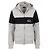 Balenciaga Felpa con cappuccio e logo ricamato Argento