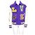 Louis Vuitton Multi-Patch Mixed Leather Varsity Jacket for Men Purple