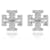 Tory Burch Orecchini Kira Crystal Logo Argento  - vista 1