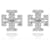 Tory Burch Orecchini Kira Crystal Logo Argento  - vista 2