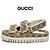 Gucci Sandali GG Supreme con cinturino in velcro - vista 5