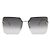 Fendi Herrensonnenbrille mit schwarzen quadratischen Gläsern in Goldtönen