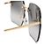 Fendi Herrensonnenbrille mit schwarzen quadratischen Gläsern in Goldtönen - Ansicht 4