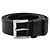 Prada Smooth Leather Silver Triangle Logo Men's Belt