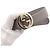 Gucci Gold Metal GG Interlocking Women's Leather Belt - view 4