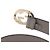 Gucci Gold Metal GG Interlocking Women's Leather Belt - view 5
