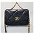 Chanel Bolsa com aba Large em pele de cabra Preto - vista 2