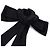 Chanel Fermi capelli con fiocco e camelia nera Nero - vista 3