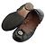 Tory Burch Ballerine con fascia logo Black Gold Nero - vista 4