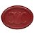 Céline Borsa a tracolla Triope Oval Pulse Velvet Red DXC Rosso