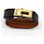 Hermès Bracelet Kelly à double bracelet plaqué or Marron  - vue 6