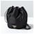 Prada Mini borsa bucket in raso Nero  - vista 3