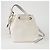 Prada Triangle Logo Bucket Tote Schultertasche Weiß - Ansicht 5