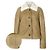 Loewe Jacke mit Shearling-Kragen Camel Orange