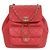 Chanel Duma gesteppter Rucksack Coral Red Rot