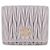 Miu Miu Small Matelassé Napa Leather Wallet Purple