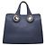 Burberry Borsa Tote Crest Grommet Blu