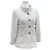 Chanel Chaqueta de Tweed con Botones Logo CC Blanco - vista 2