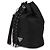 Prada Pochette en nylon recyclé à cordon de serrage Noir - vue 4