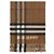 Burberry Sciarpa in cashmere a quadri grandi con frange Marrone