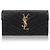 Saint Laurent Cartera larga con solapa Monogram Negro
