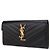 Saint Laurent Cartera larga con solapa Monogram Negro - vista 2