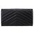 Saint Laurent Cartera larga con solapa Monogram Negro - vista 4