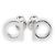 Salvatore Ferragamo Orecchini a lobo Gancini Small da donna Ferragamo (Silver) Argento