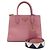 Prada Borsa Tote Paradigma in Saffiano Rosa con Logo Dorato