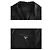 Prada Camicia a maniche lunghe in seta con dettagli di cucitura Nero - vista 3