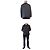 Burberry HADDINGTON Night Logo gesteppte Nylon-Halbjacke Schwarz - Ansicht 2