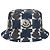 Moncler Logo Patch Digital Print Polyester Bucket Hat Black